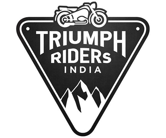 The formation of the logo of Triumph Riders India – TRI