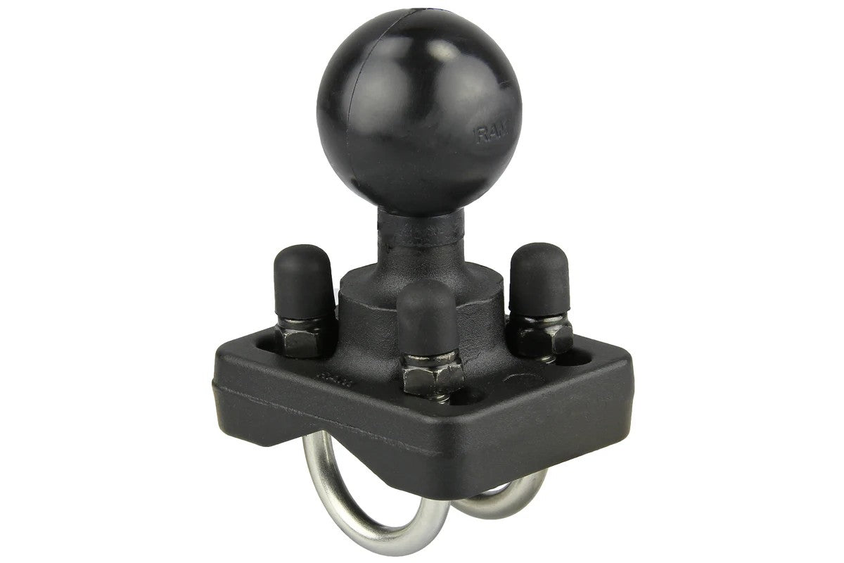 RAM® Double U-Bolt Ball Base for .75" - 1" Rails