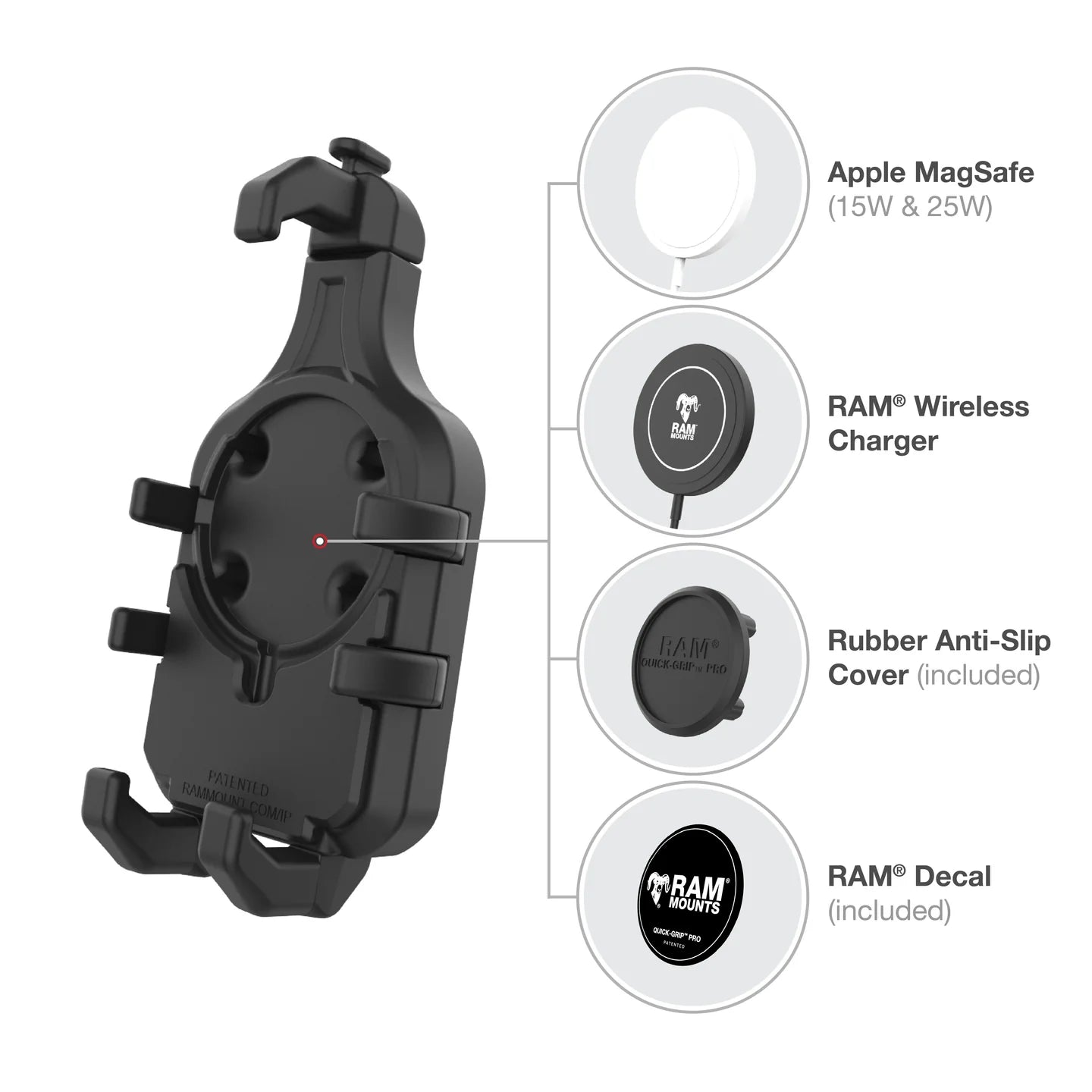 RAM® Quick-Grip™ Pro Phone Holder