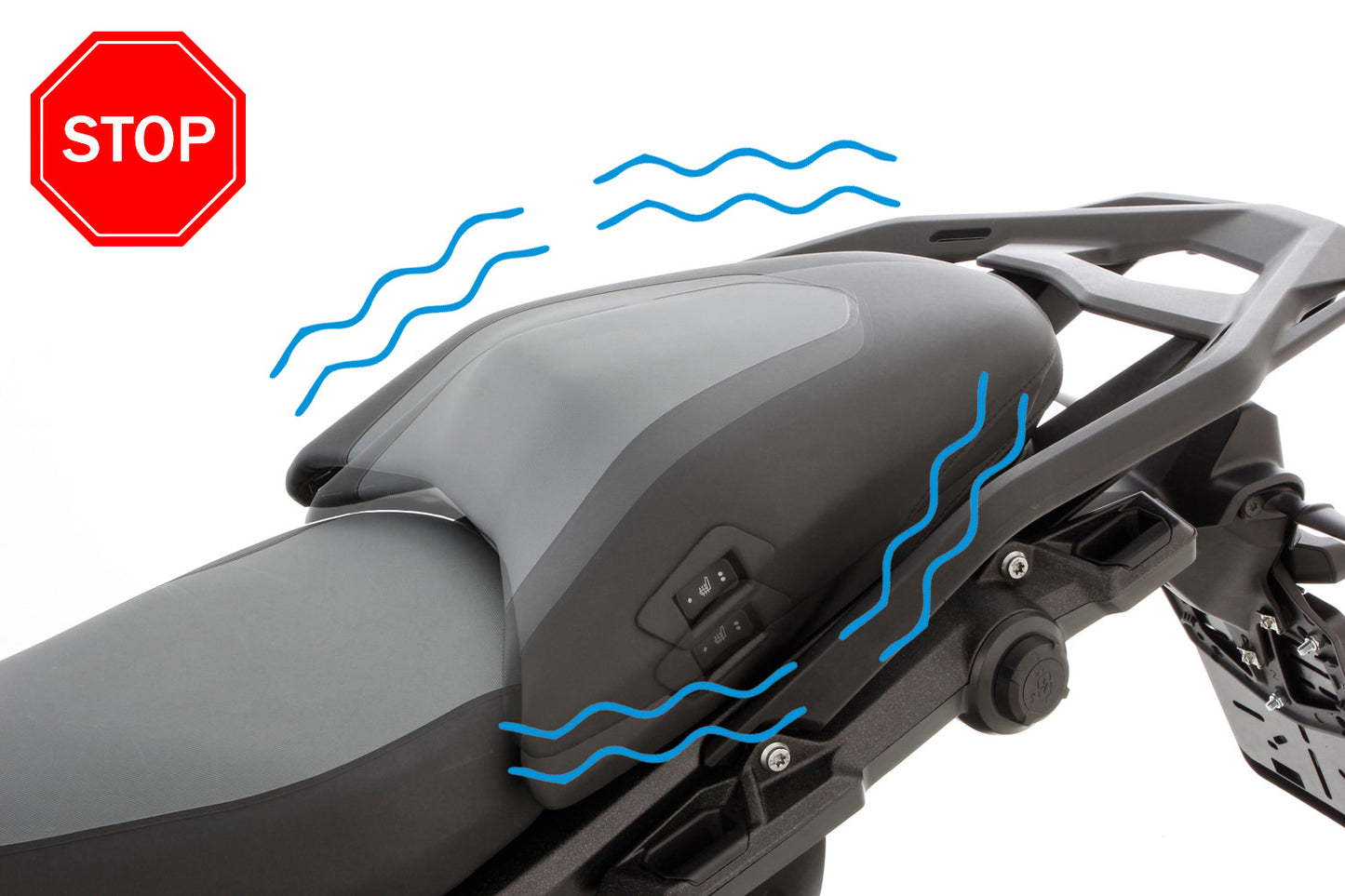 BMW R 1300 GS Ergonomics - PASSENGER SEAT Sturdy Kit