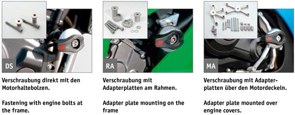 Crash Pad Heads for LSL Frame Sliders.