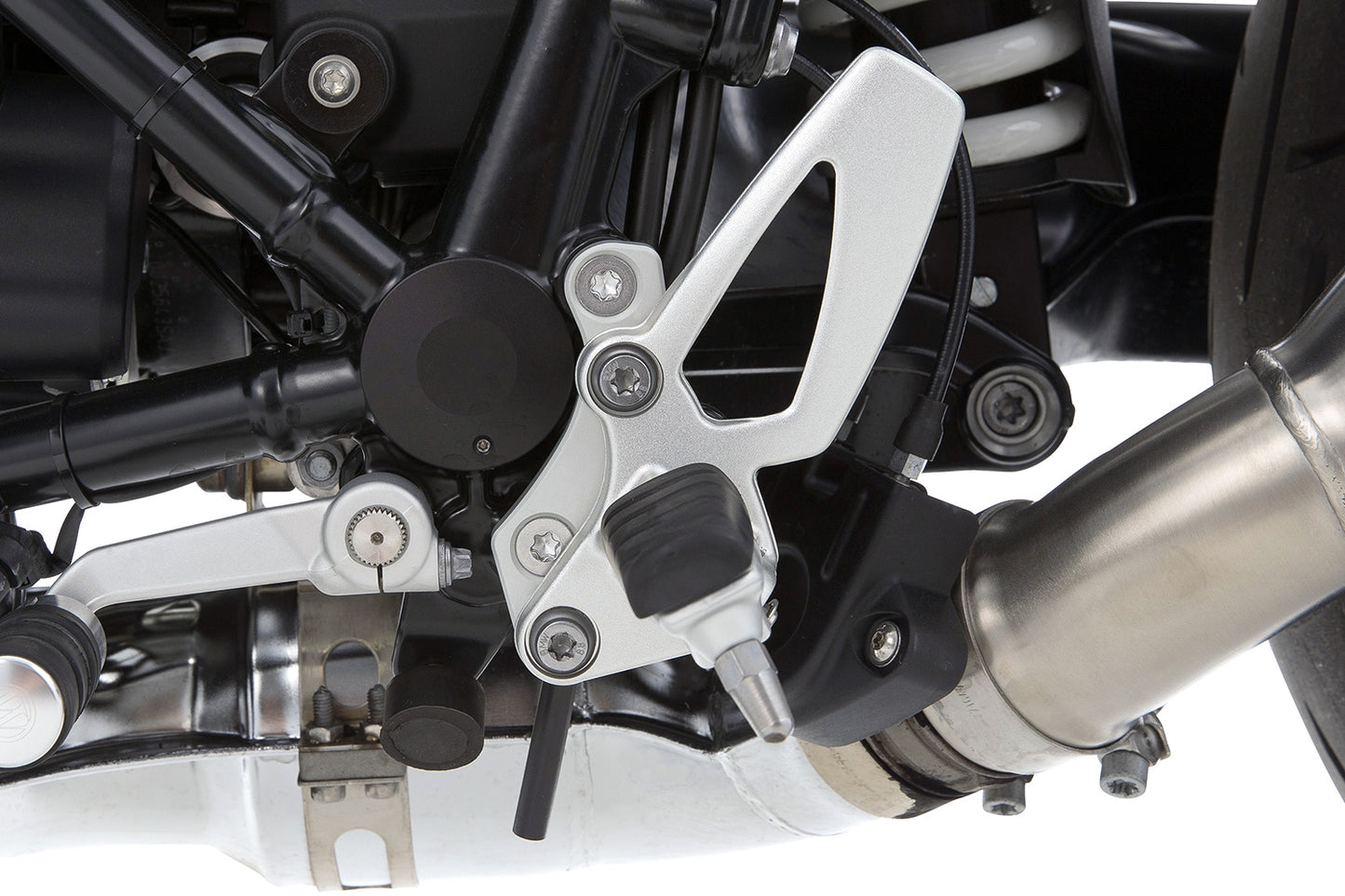 BMW R Nine T Ergonomics - Footrest Lowering Kit