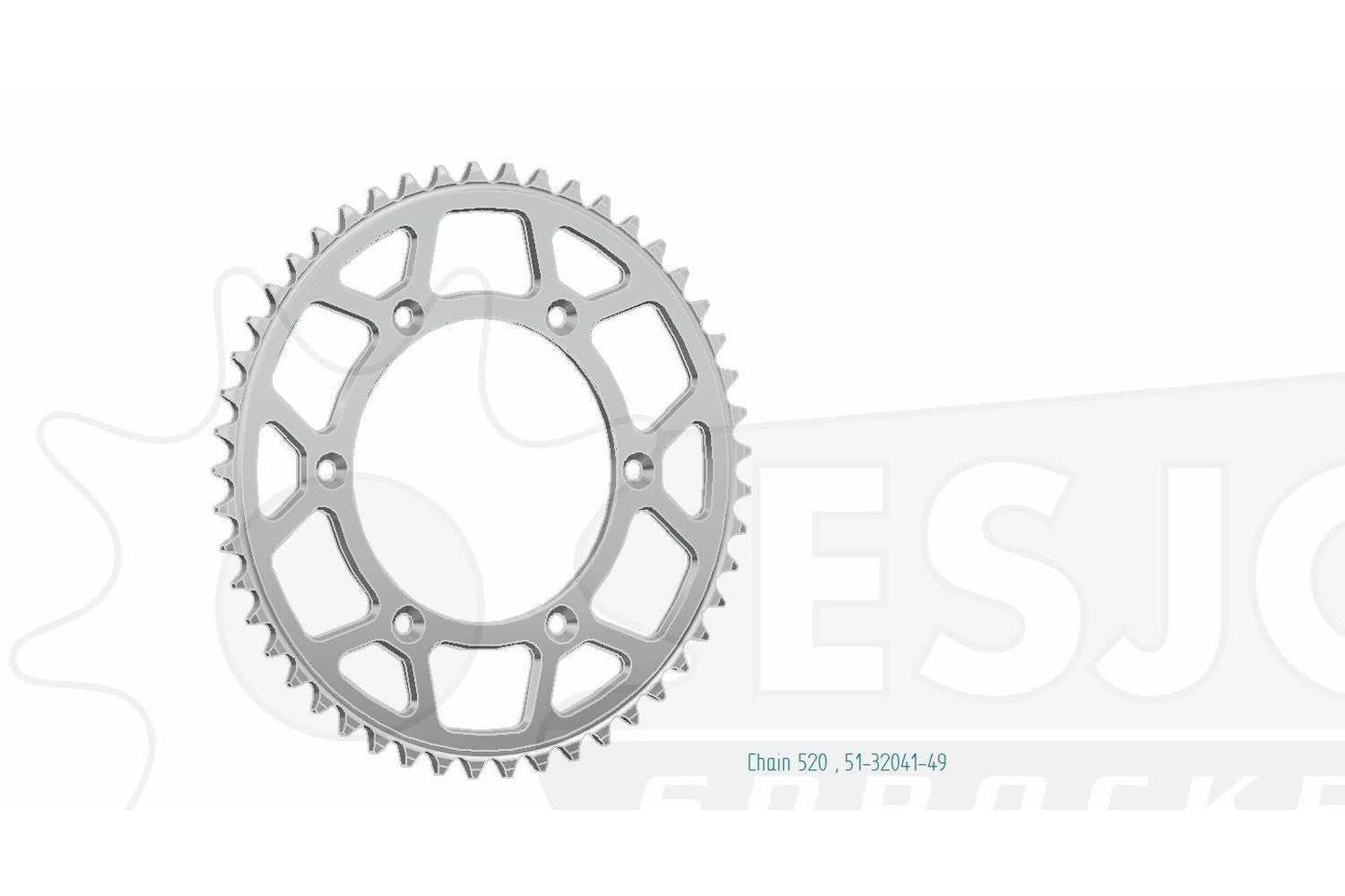 Sprockets Rear (32041-49T) - Esjot