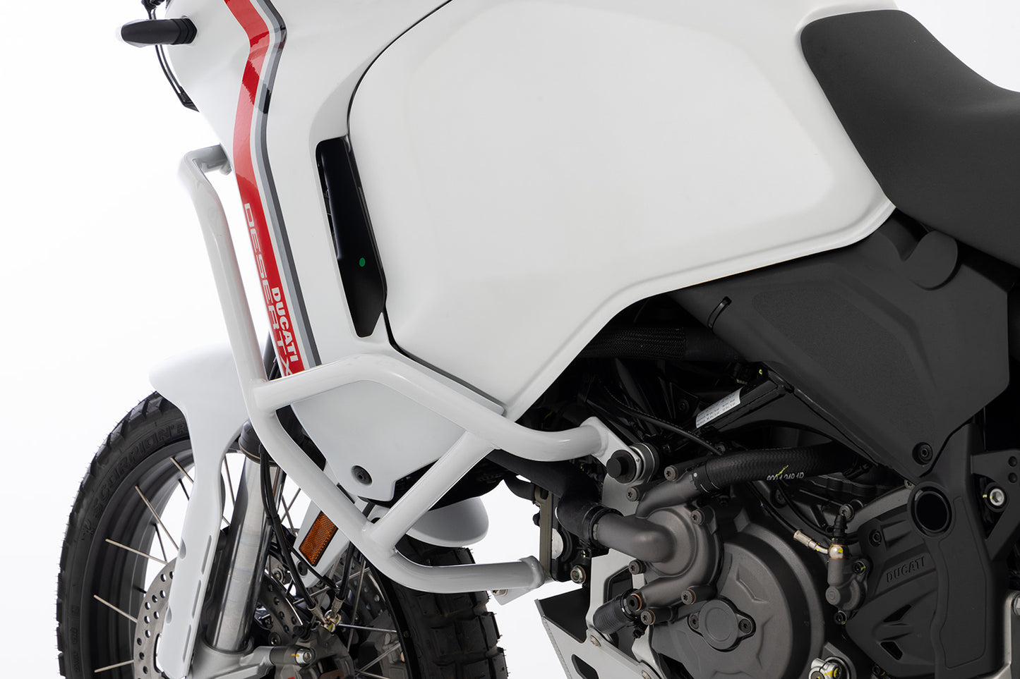 Ducati Desert X Protection - Tank Guard (White)