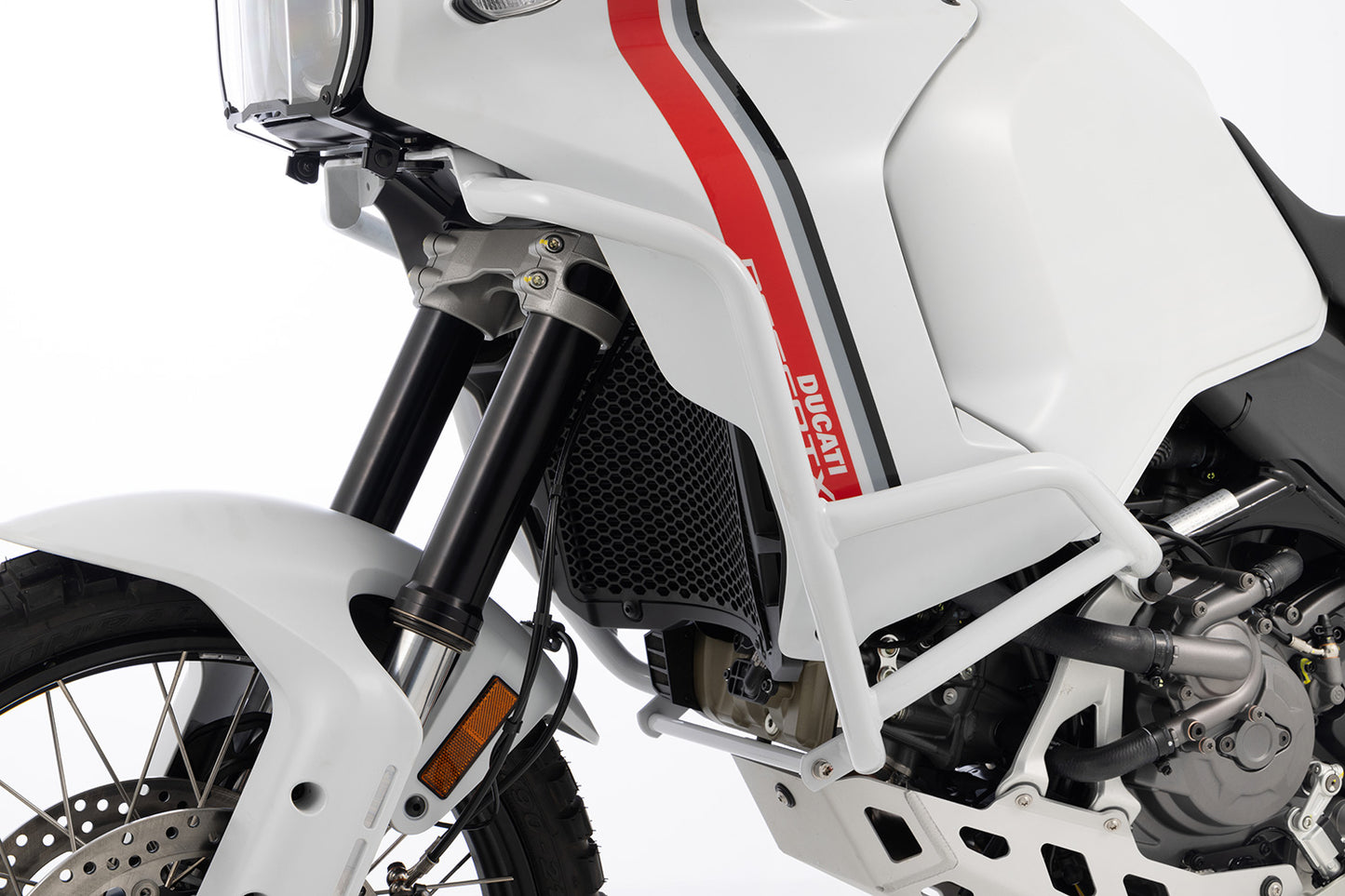 Ducati Desert X Protection - Tank Guard (White)