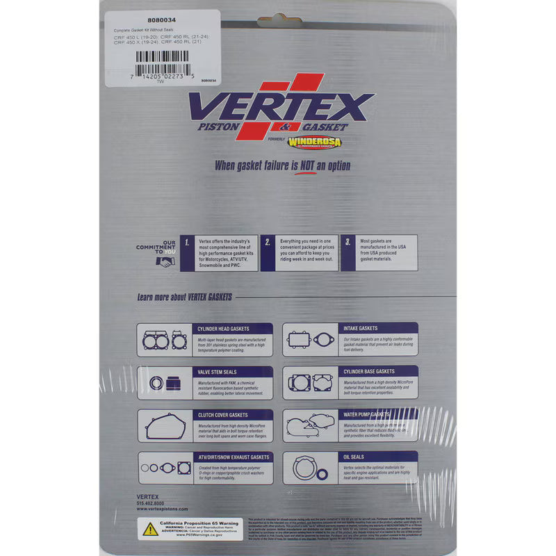 Complete Gasket Kit Without Seals (8080034)