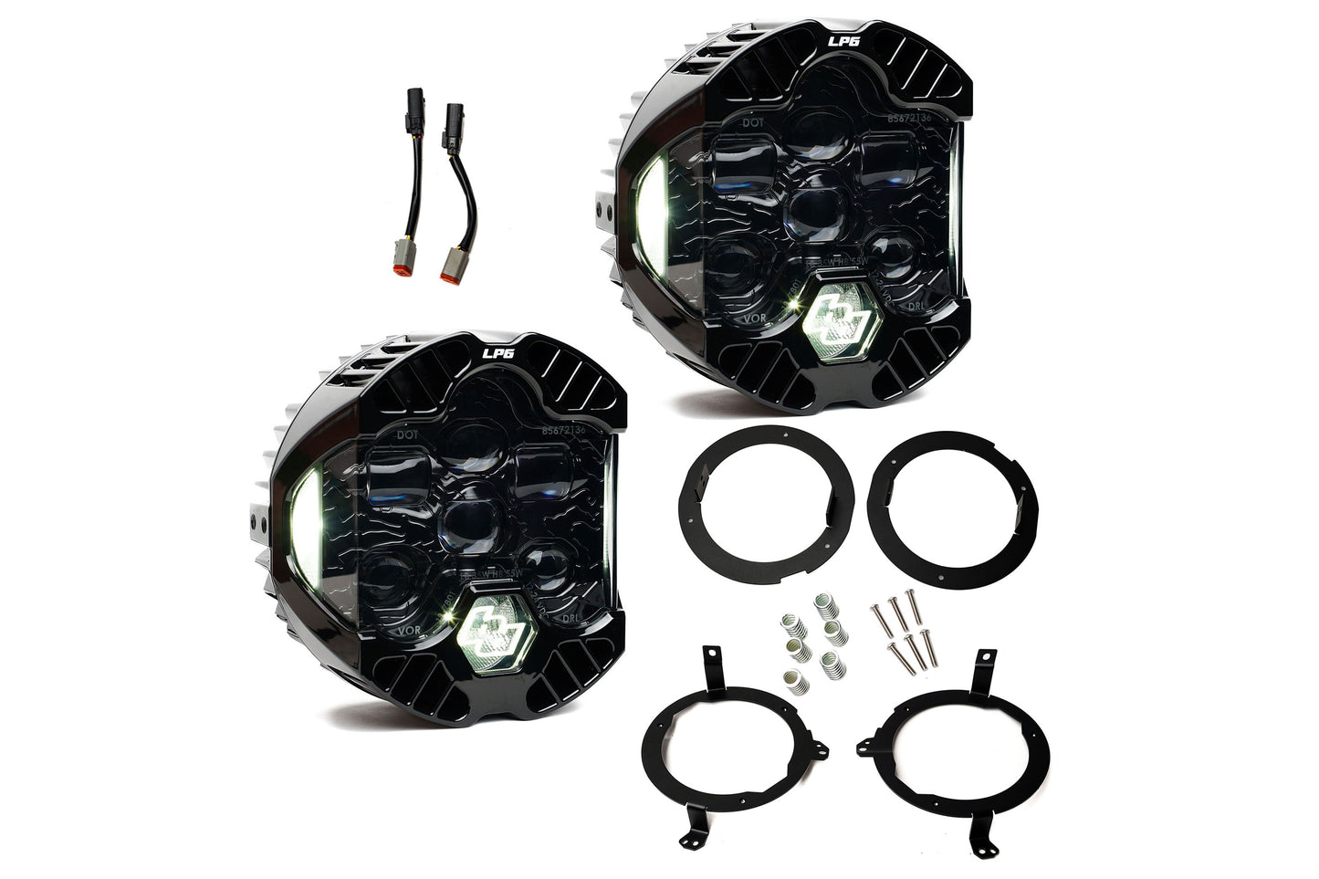 JEEP WRANGLER W/LED HEADLIGHTS -DOT LP6 LED HEADLIGHT