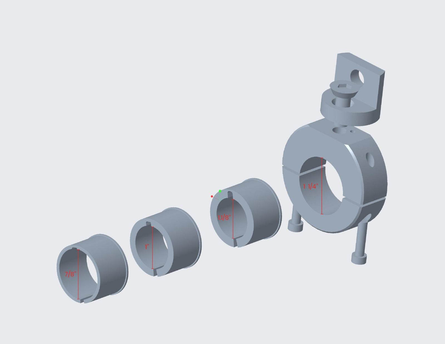 Clamps AUX Lights - Round Bars
