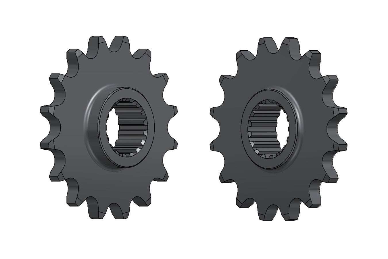Front sprockets by Esjot, high strength steel, precision machined, OEM quality.