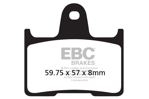 EPFA254HH Fully Sintered - EBC (Rear)