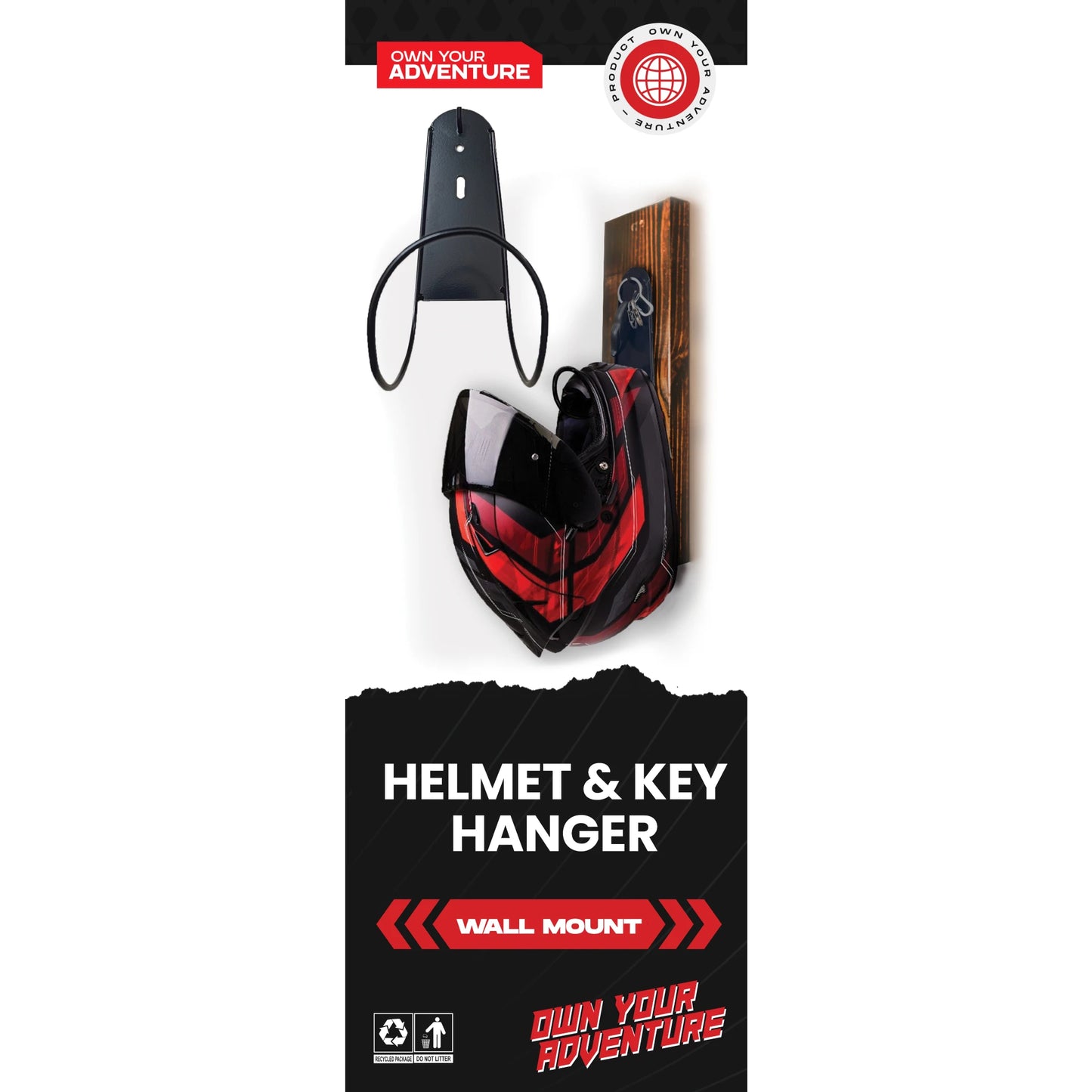 Helmet & Key Wall hanger