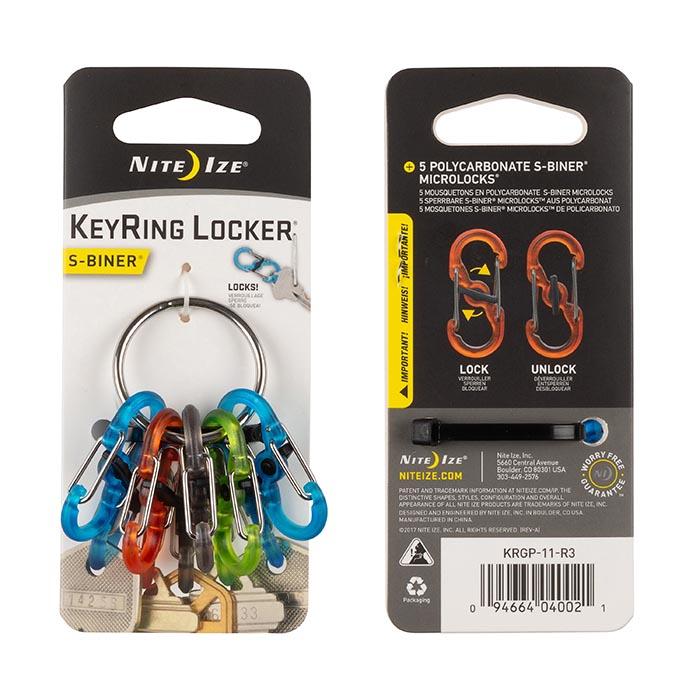 Key ring Locker with S-Biner KeyRacks (SS).