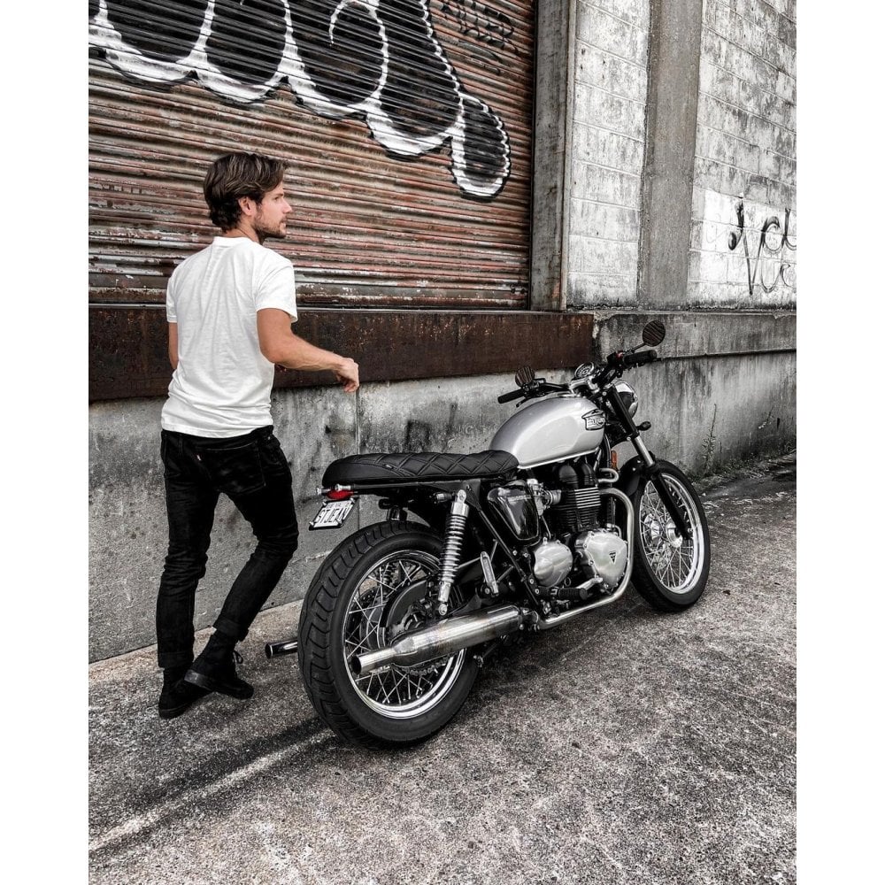 Triumph Bonville Seat- Skinny Black (The Mamba)