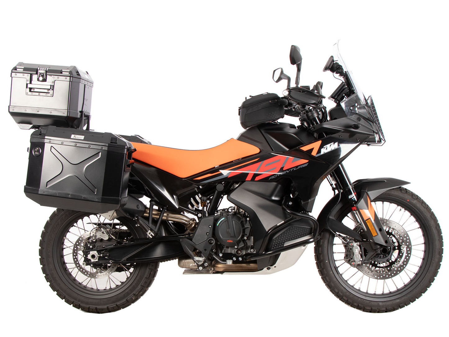 KTM 790 Adventure Topcase carrier - Alu Rack combination with original rear rack