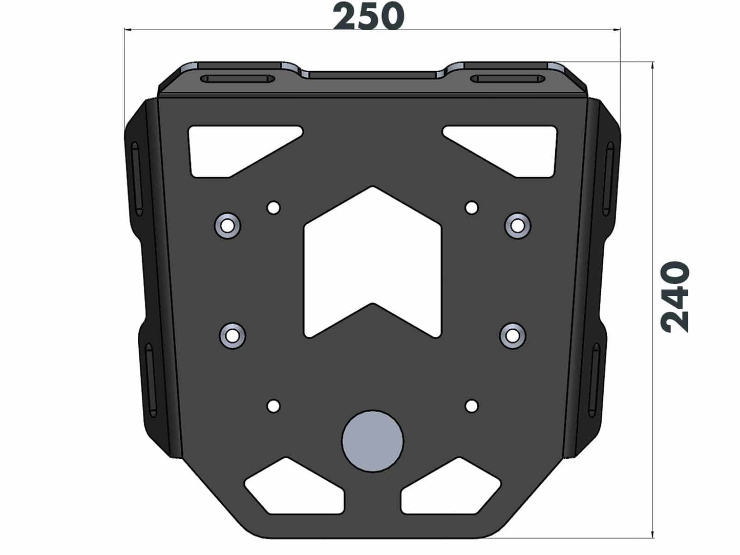 Suzuki V-Strom 800 DE Soft Luggage (Rear) - Mini Rack