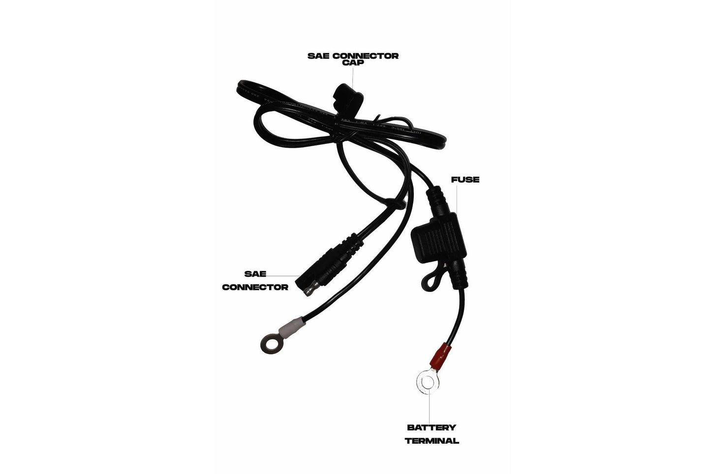 Battery (Ring Terminal) to SAE connector (Fuse)