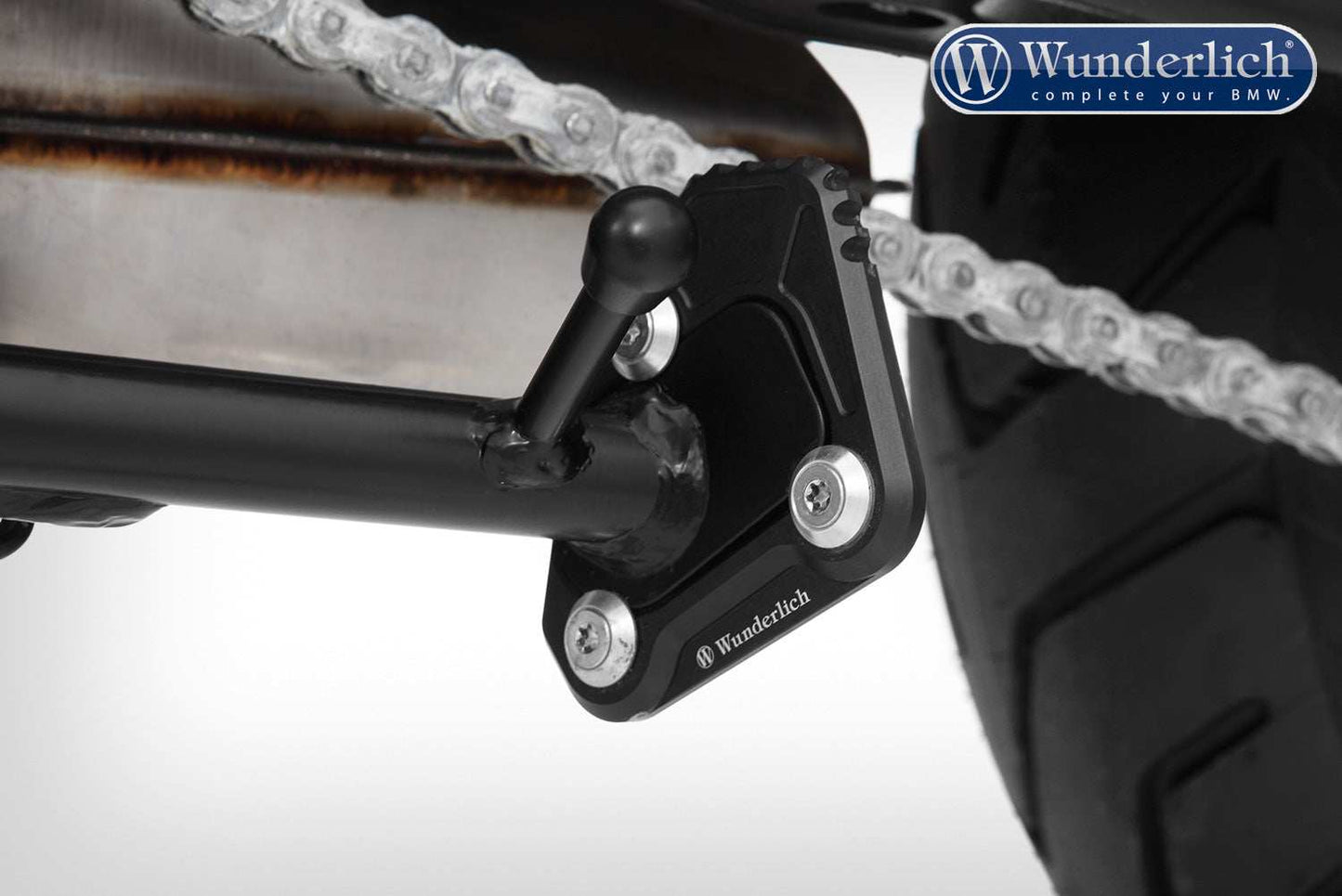 BMW F750GS Ergonomics - Side Stand Enlargement.