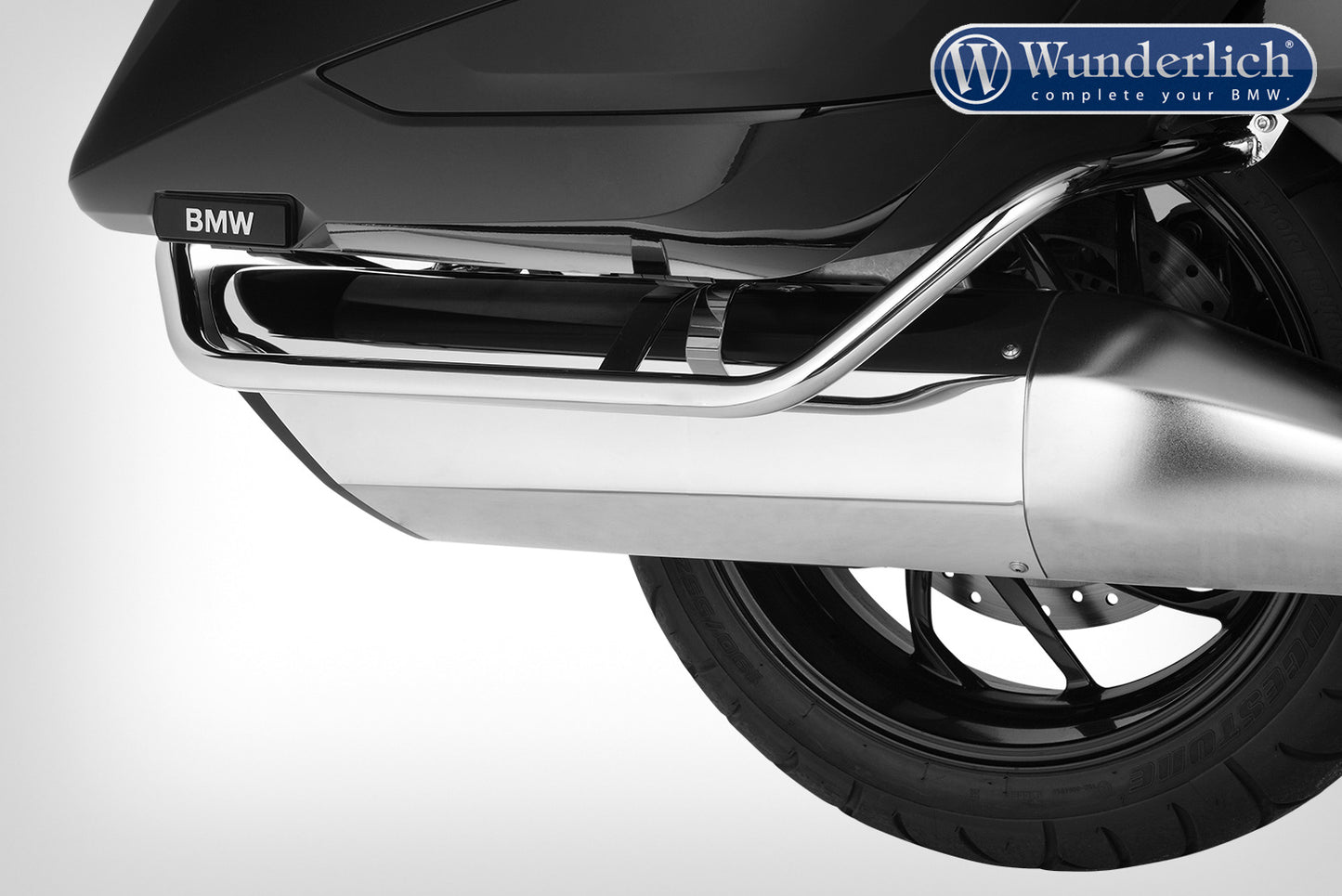 BMW K1600B Protection - Side Luggage Bar.