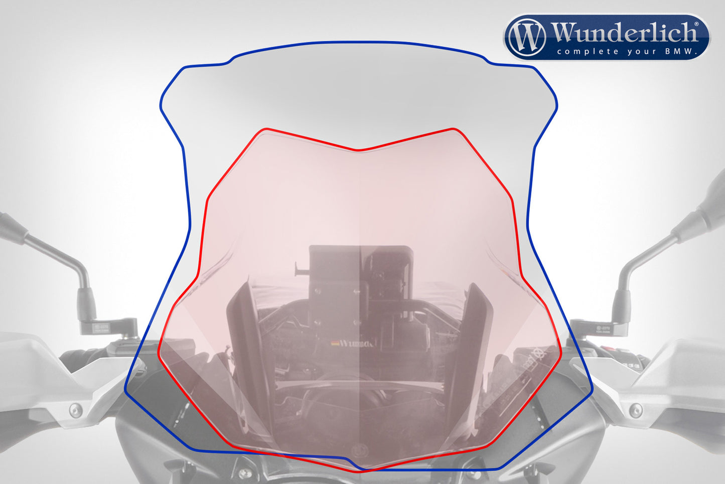 BMW R1250GS Screen - Windscreen Marathon (H: 524 mm).