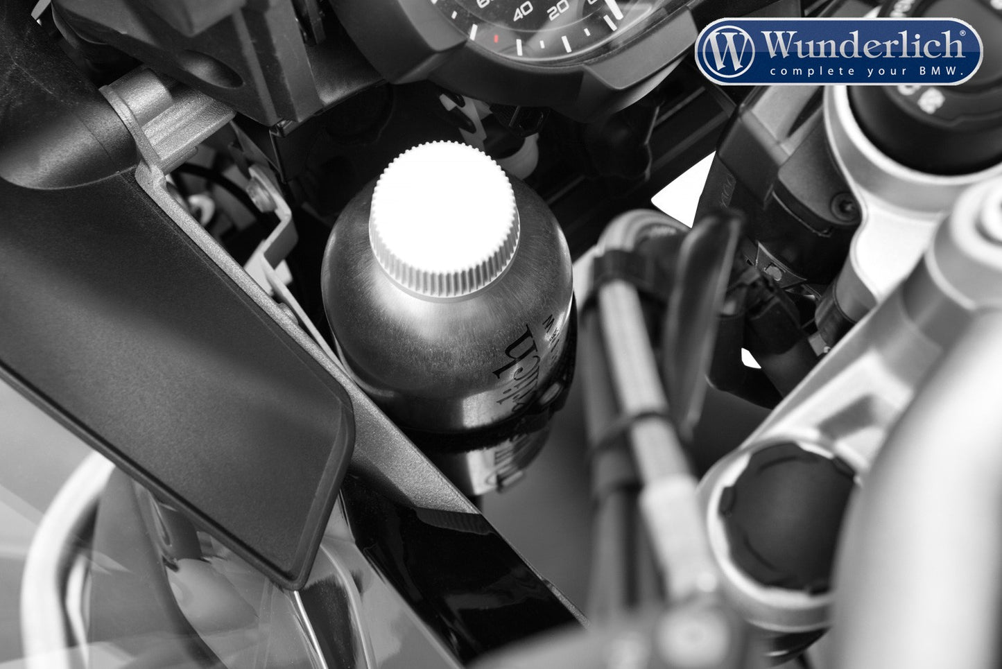 BMW R1200GS Ergonomics - Flask Holder.