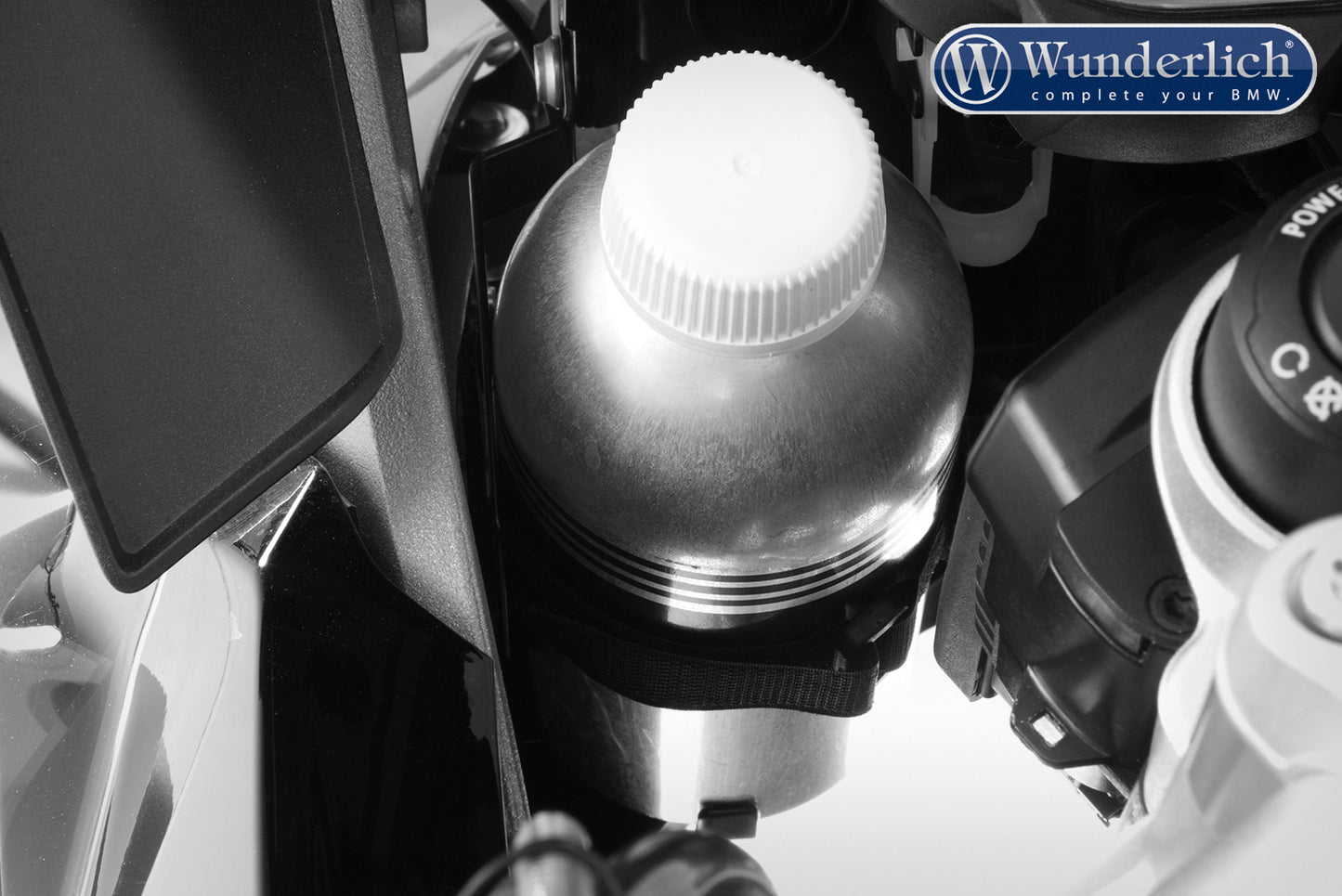 BMW R1200GS Ergonomics - Flask Holder.