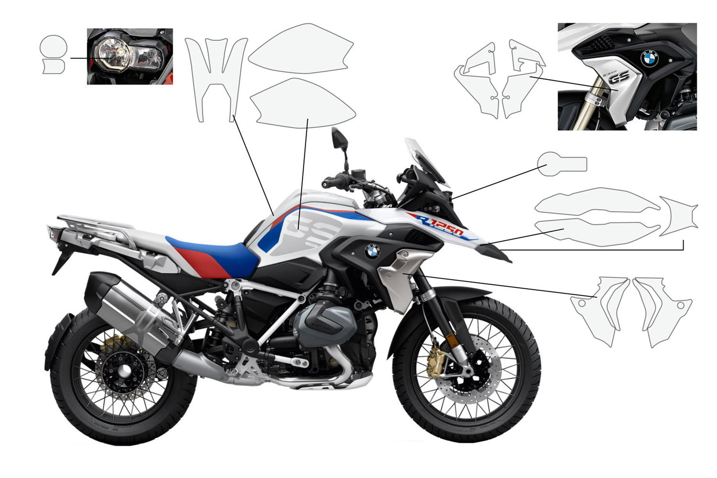 BMW R Series Protection - Paint Shield Set