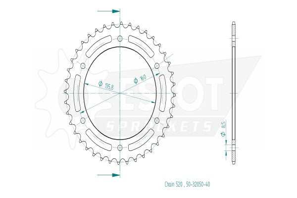 BMW G 310 GS Spares - Esjot Sprockets.
