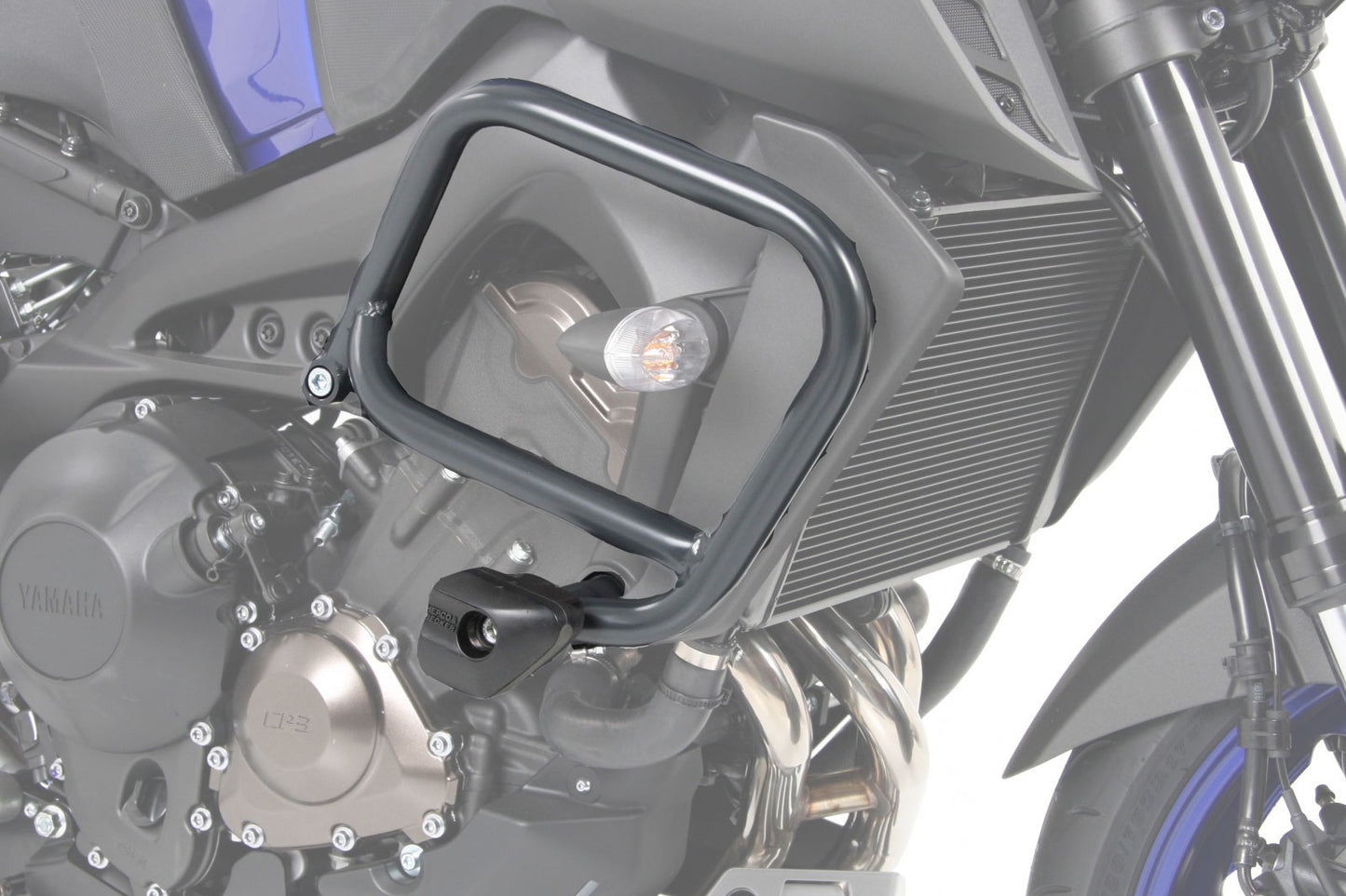 Yamaha MT 09 Protection - Engine Guard ANTHRACITE (with Protection Pad).