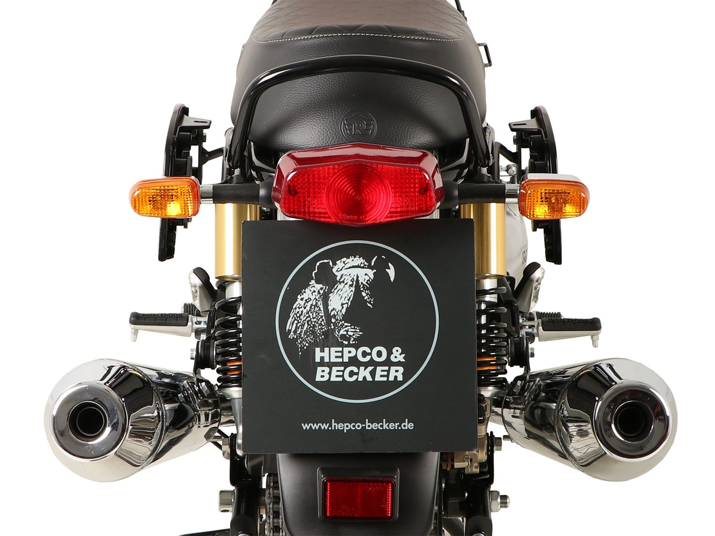 Royal Enfield Interceptor Carrier Sidecases - C-Bow.