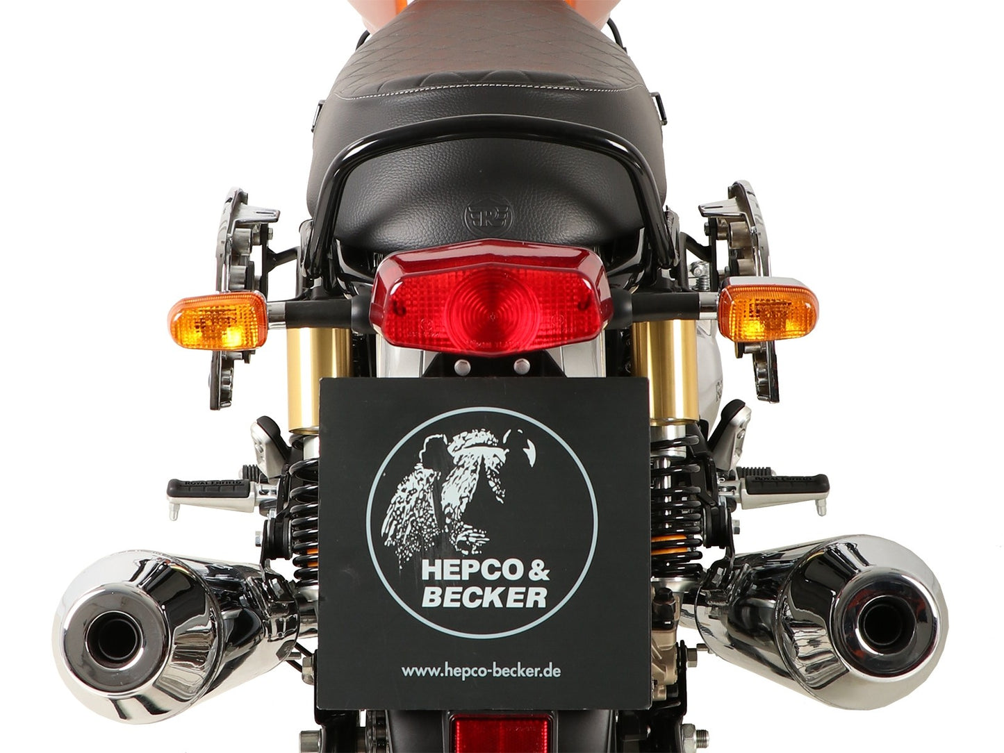 Royal Enfield Interceptor Carrier Sidecases - C-Bow.