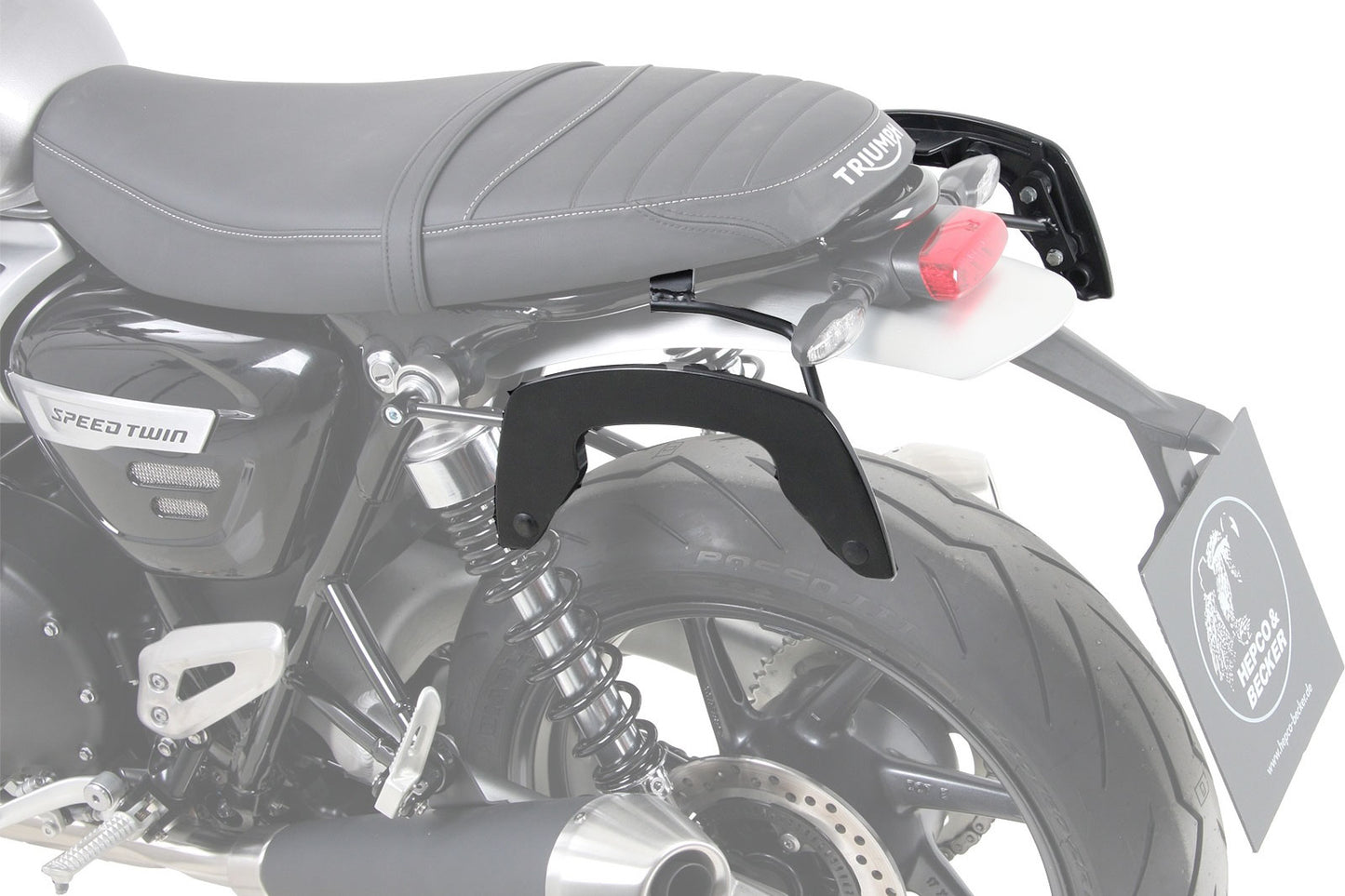 Triumph Speed Twin C-Bow Soft Bag Carrier.