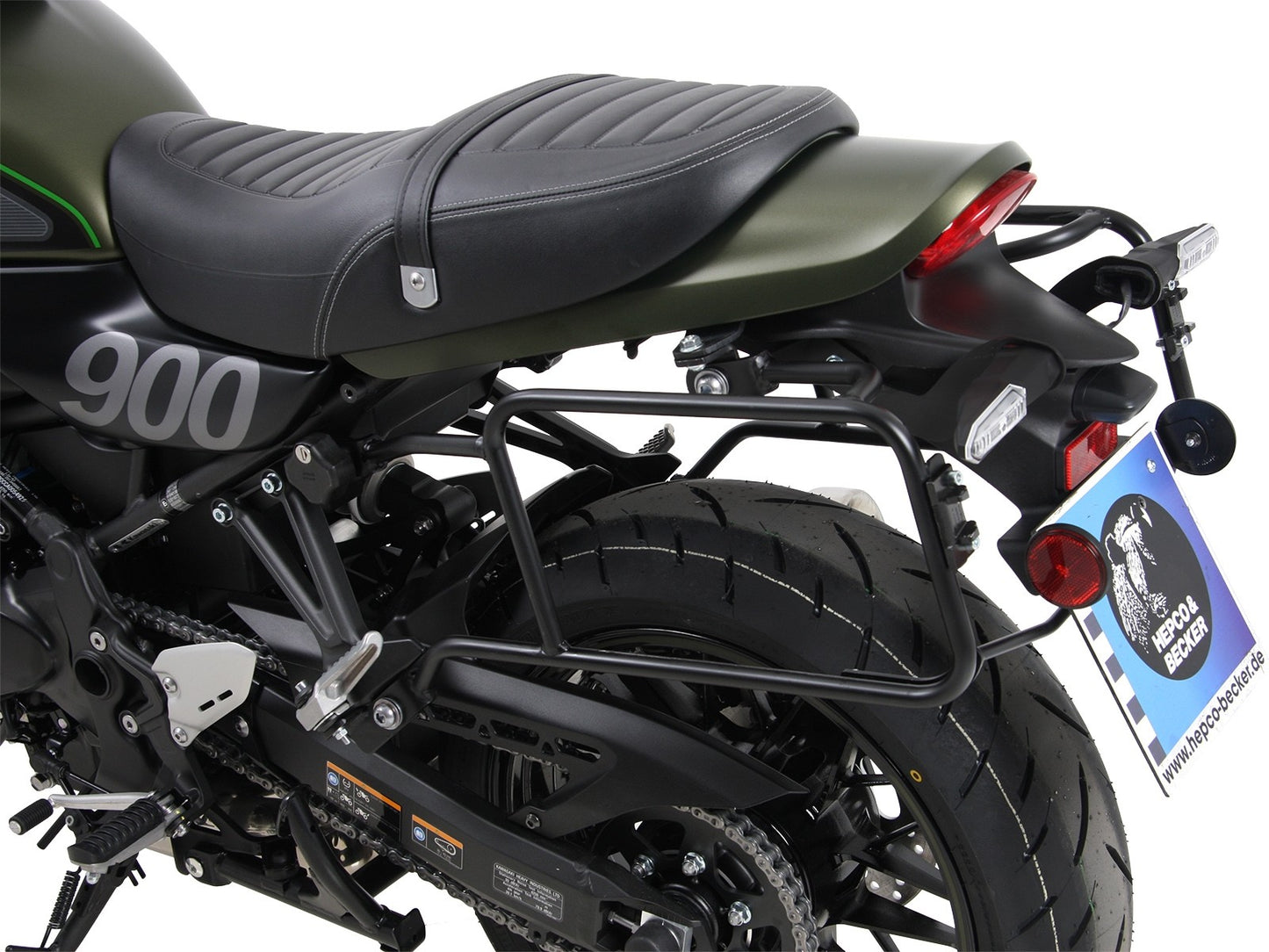 Kawasaki Z900 Cafe Luggage - Side case carrier.