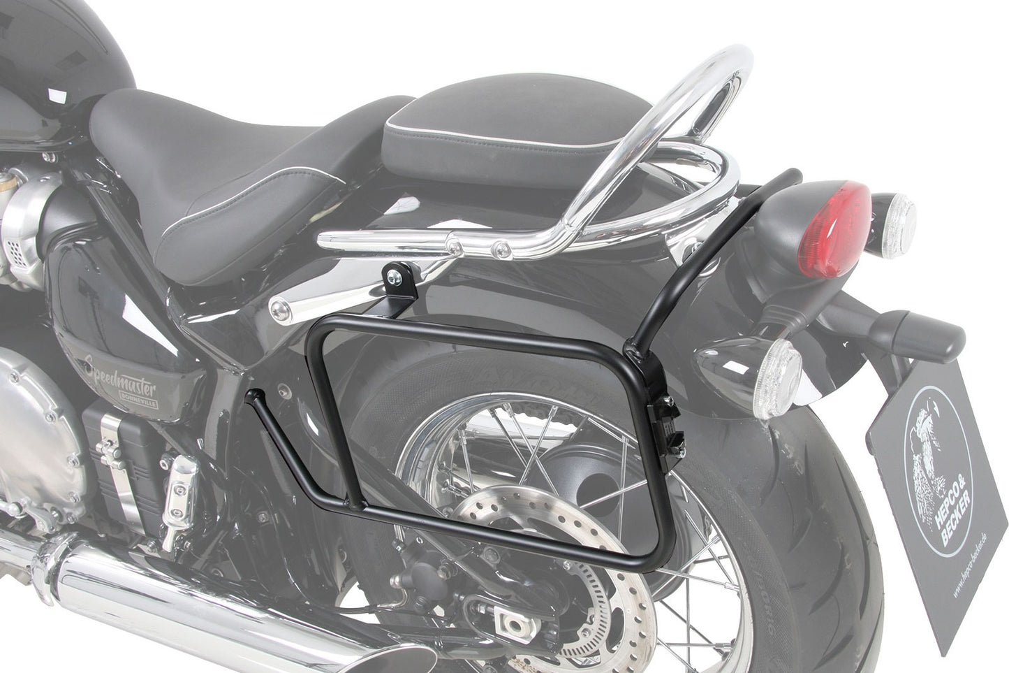 Triumph Bonneville SpeedMaster Carrier - Sidecases 'Permanent'.