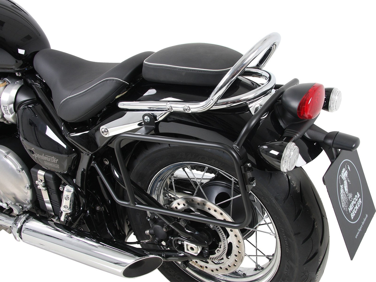 Triumph Bonneville SpeedMaster Carrier - Sidecases 'Permanent'.