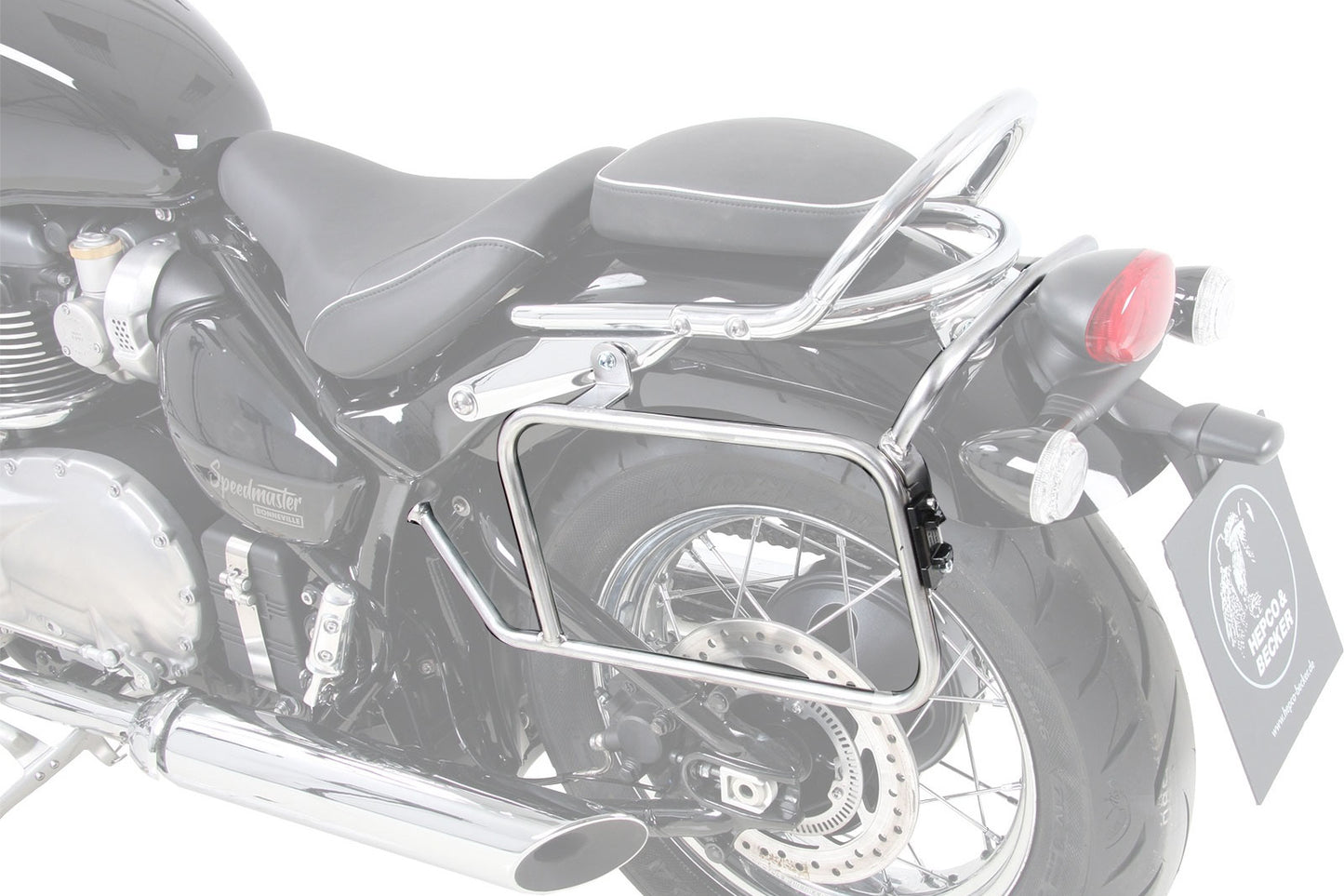 Triumph Bonneville SpeedMaster Carrier - Sidecases 'Permanent'.
