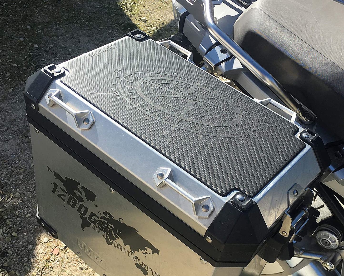BMW Aluminium Pannier Box Lid Pad.