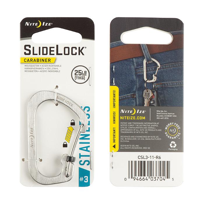 Carabiner with Slidelock (pcs) - Stainless Steel