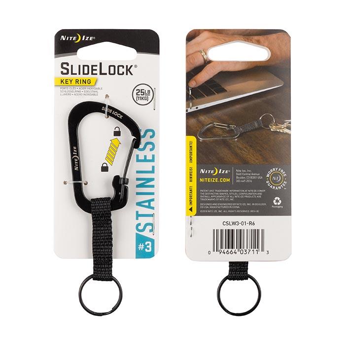 Carabiner Slidelock Key Ring.