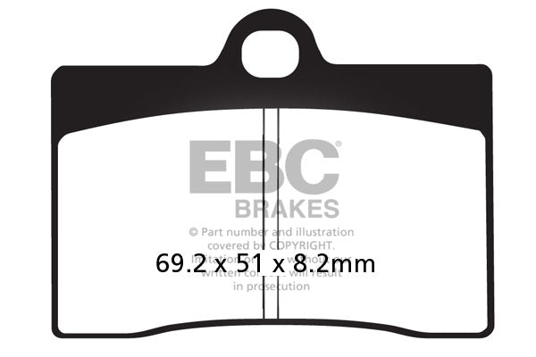 Brakes - FA095HH Fully Sintered - EBC (Front 2 Set)