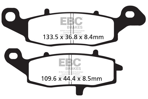 Brakes - FA229HH Fully Sintered - EBC