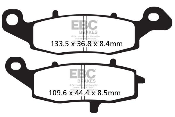 Kawasaki Er6n Brake Pads - EBC Brakes.