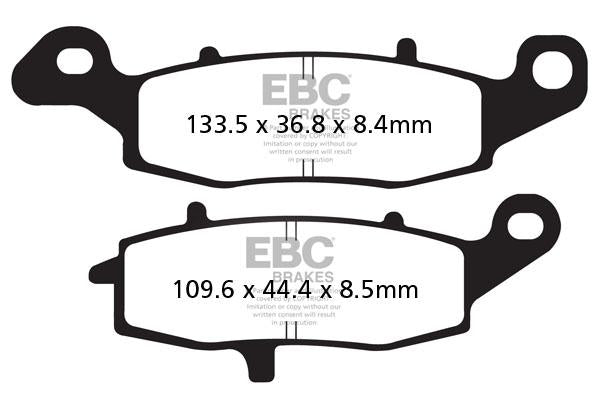 Brakes - FA231HH Fully Sintered - EBC (Rear)
