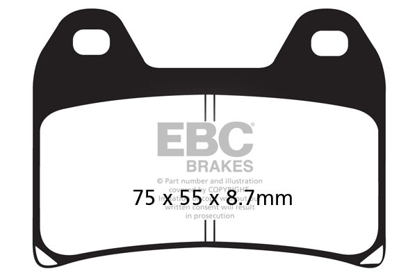 Brakes - FA244HH Fully Sintered - EBC (Front)