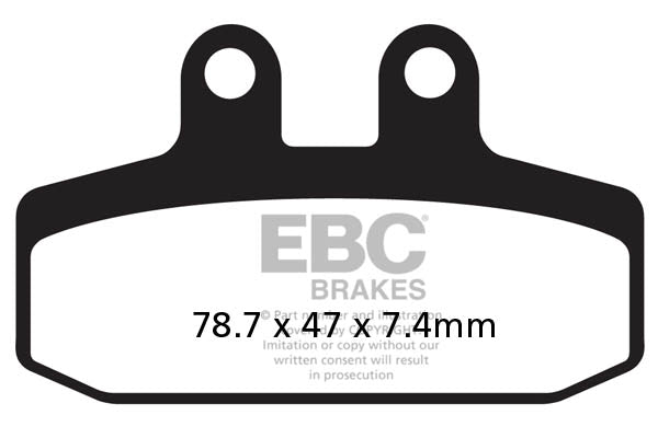 Brakes - FA256HH Fully Sintered - EBC (Rear)
