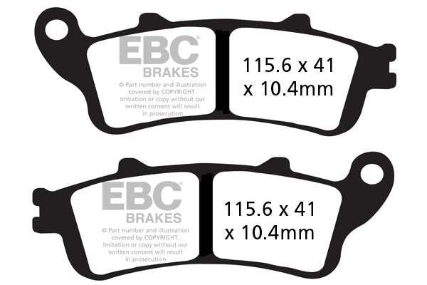Brakes - FA261/2HH Fully Sintered - EBC (Rear)