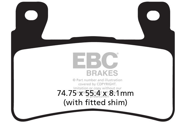 Brakes - FA265HH Fully Sintered - EBC