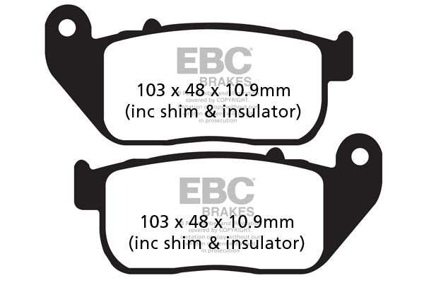 Brakes - FA381HH Fully Sintered - EBC (front)