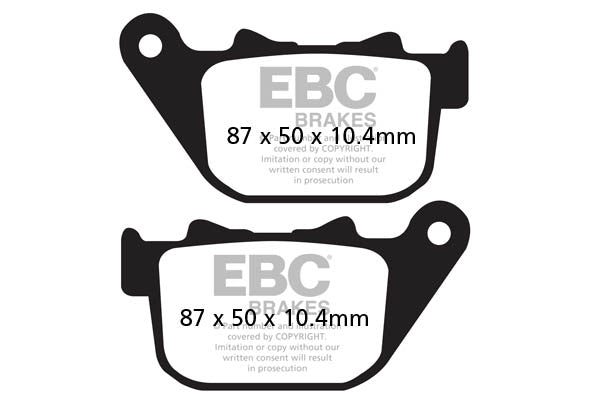 Brakes - FA387V Semi Sintered - EBC (Rear)