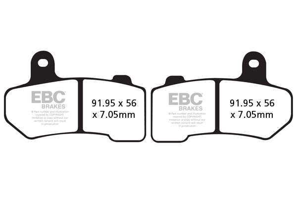 Brakes - FA409HH Fully Sintered - EBC (Rear)