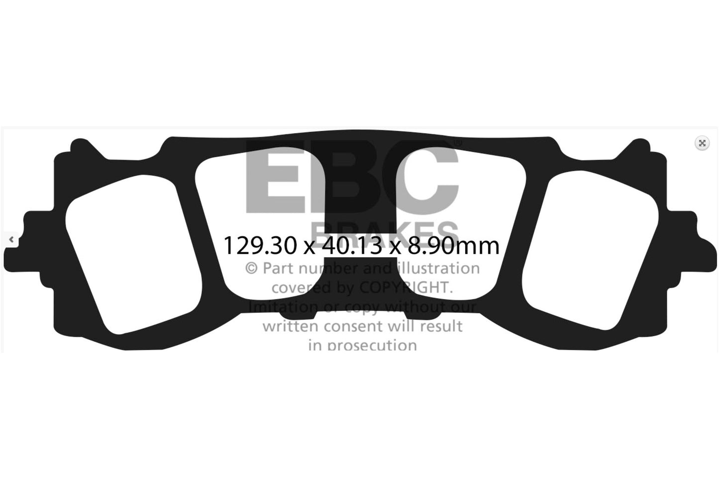 Brakes - FA717HH Fully Sintered - EBC (Front)
